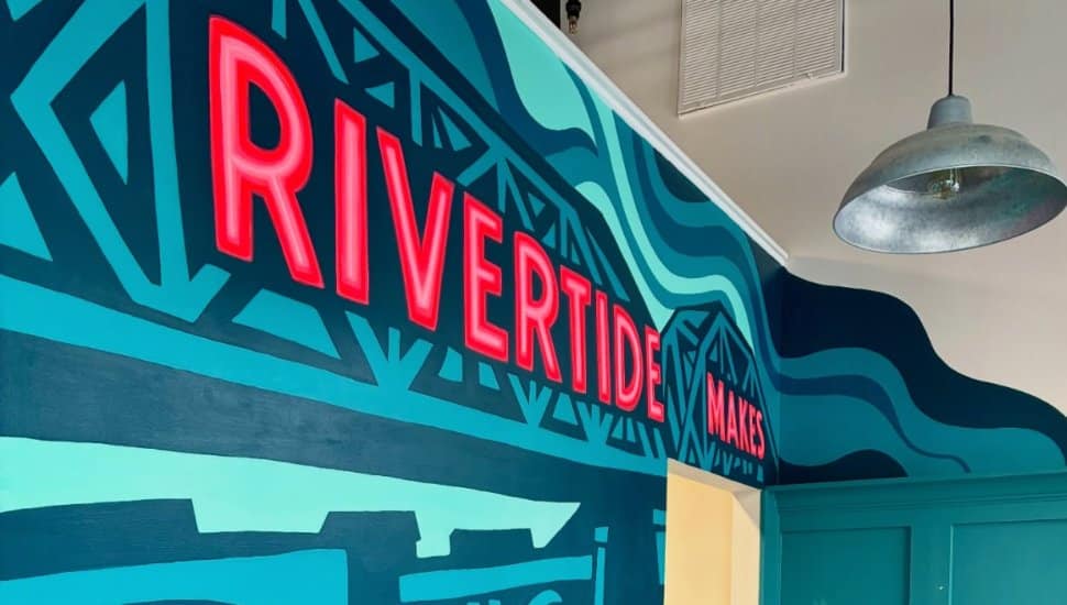 RiverTide Brewing mural.