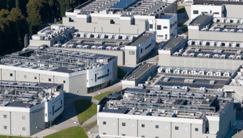 Close up details of data center, computing center, high consumption electricity.