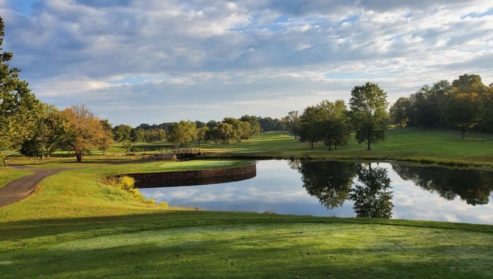 The course at Five Ponds Golf Club in Warminster.