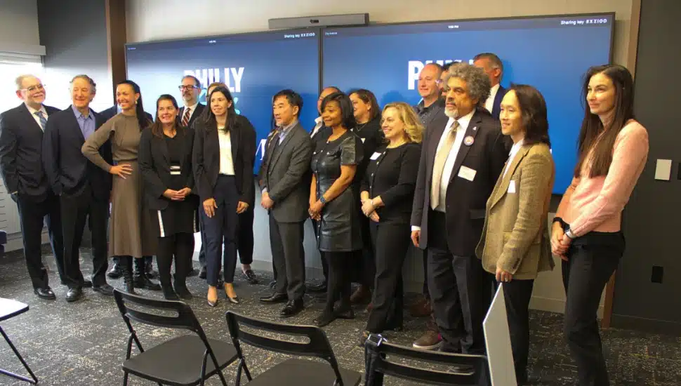Representatives of Philly Gives and local nonprofits.