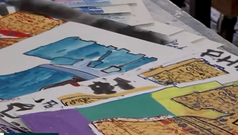 Prints made by Philadelphia community members.