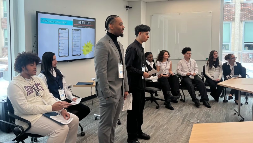 Students at Kensington Health Sciences Academy.