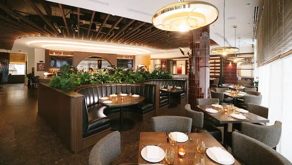 The interior of Laurent Tourondel's Terra Grill Steakhouse in Northern Liberties.