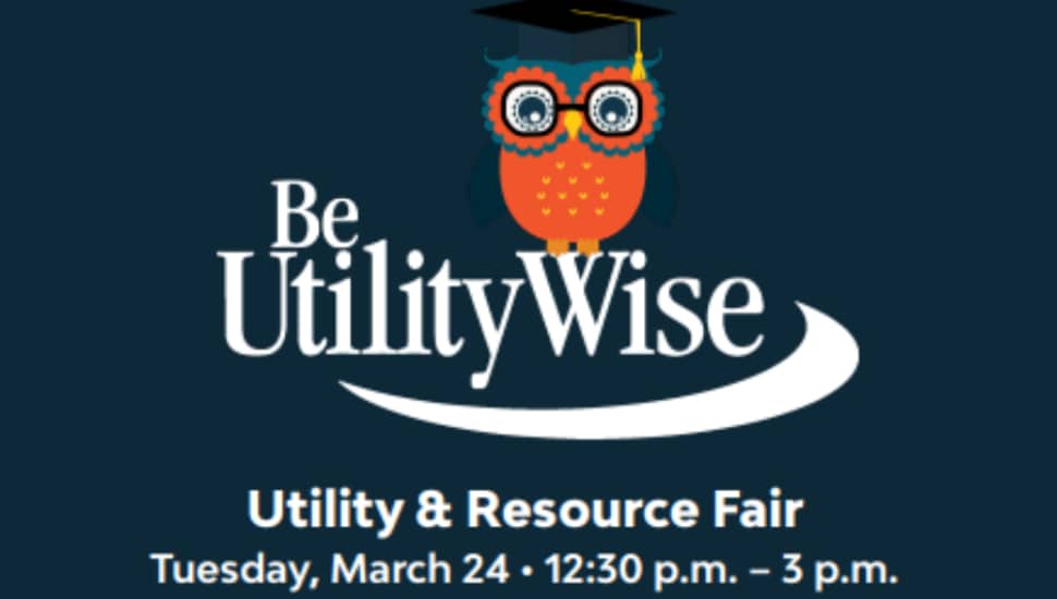 Be Utility Wise, Utility & Resource Fair graphic.