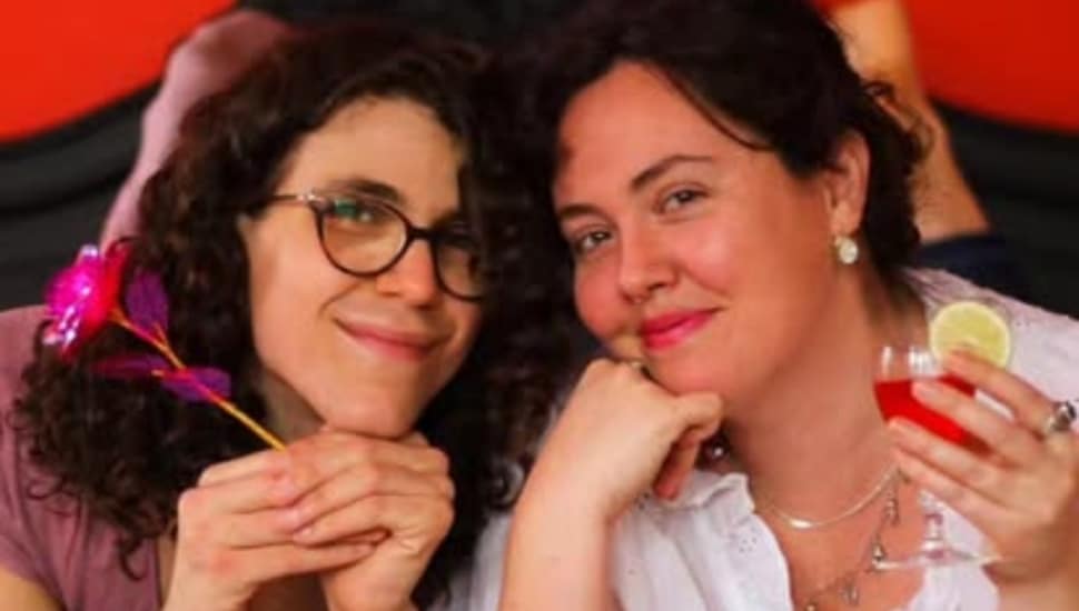 Clover Gilfor and Julia Harris, owners of Val's Lesbian Bar.