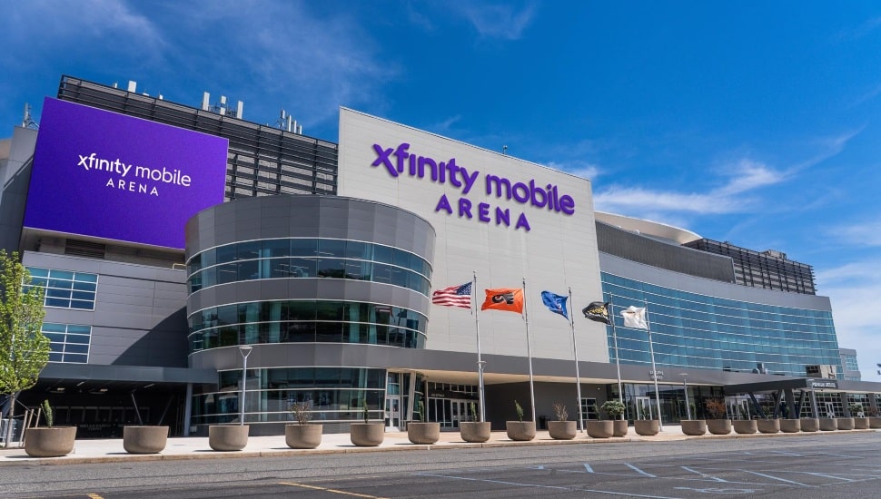 Xfinity Mobile Arena exterior.