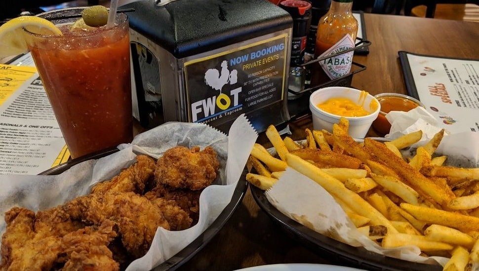 FWOT Chicken Wings and Fries