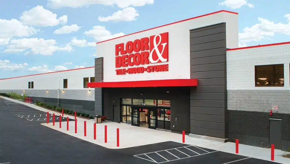 A Floor and Decor store exterior.
