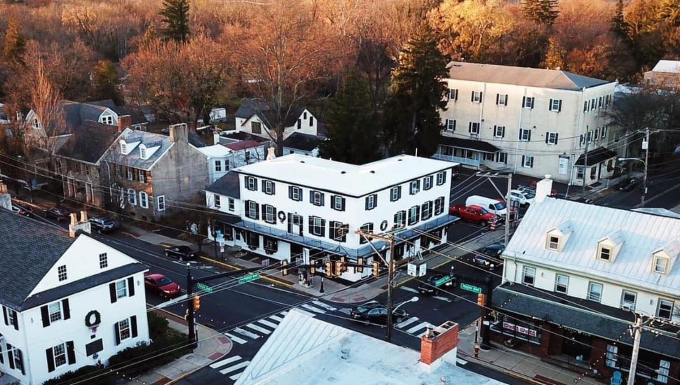 Langhorne Hotel exterior.