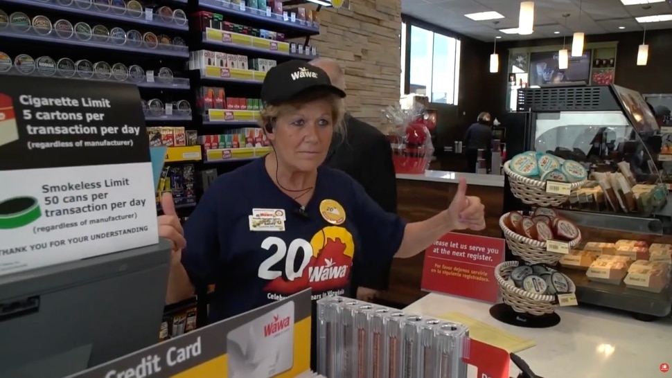 Wawa Cashier at the counter