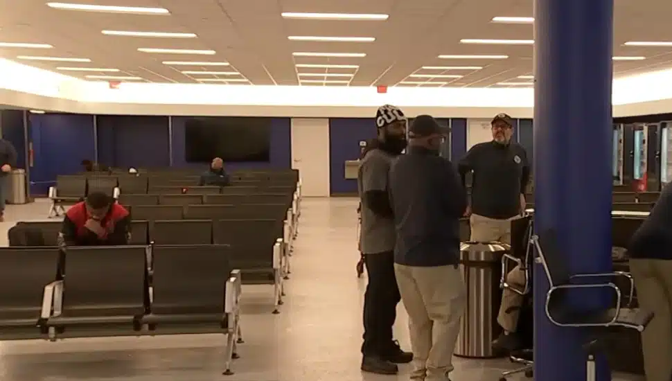 Inside new PPA intercity bus station.