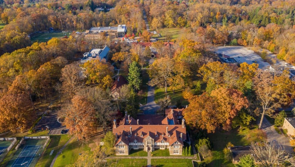 An aerial view of Villanova University's new Cabrini Campus.