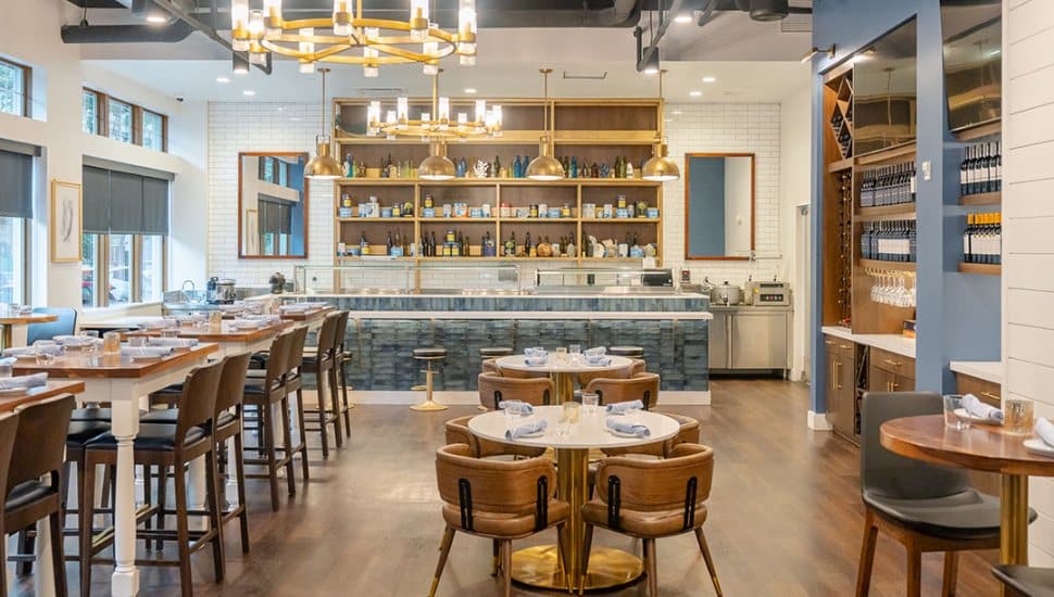 The interior of West Chester Seafood Kitchen.