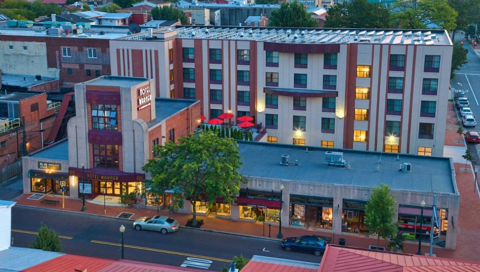 Hotel Warner aerial view.