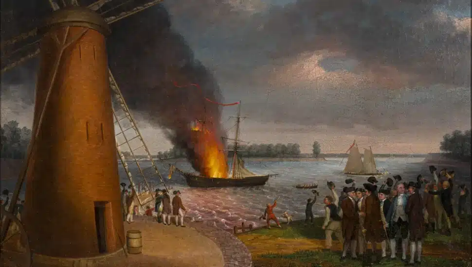 Illustration of America's fight for independence.