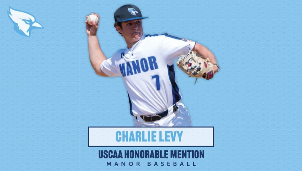 Manor College’s Charlie Levy Named USCAA Baseball Honorable Mention All-American